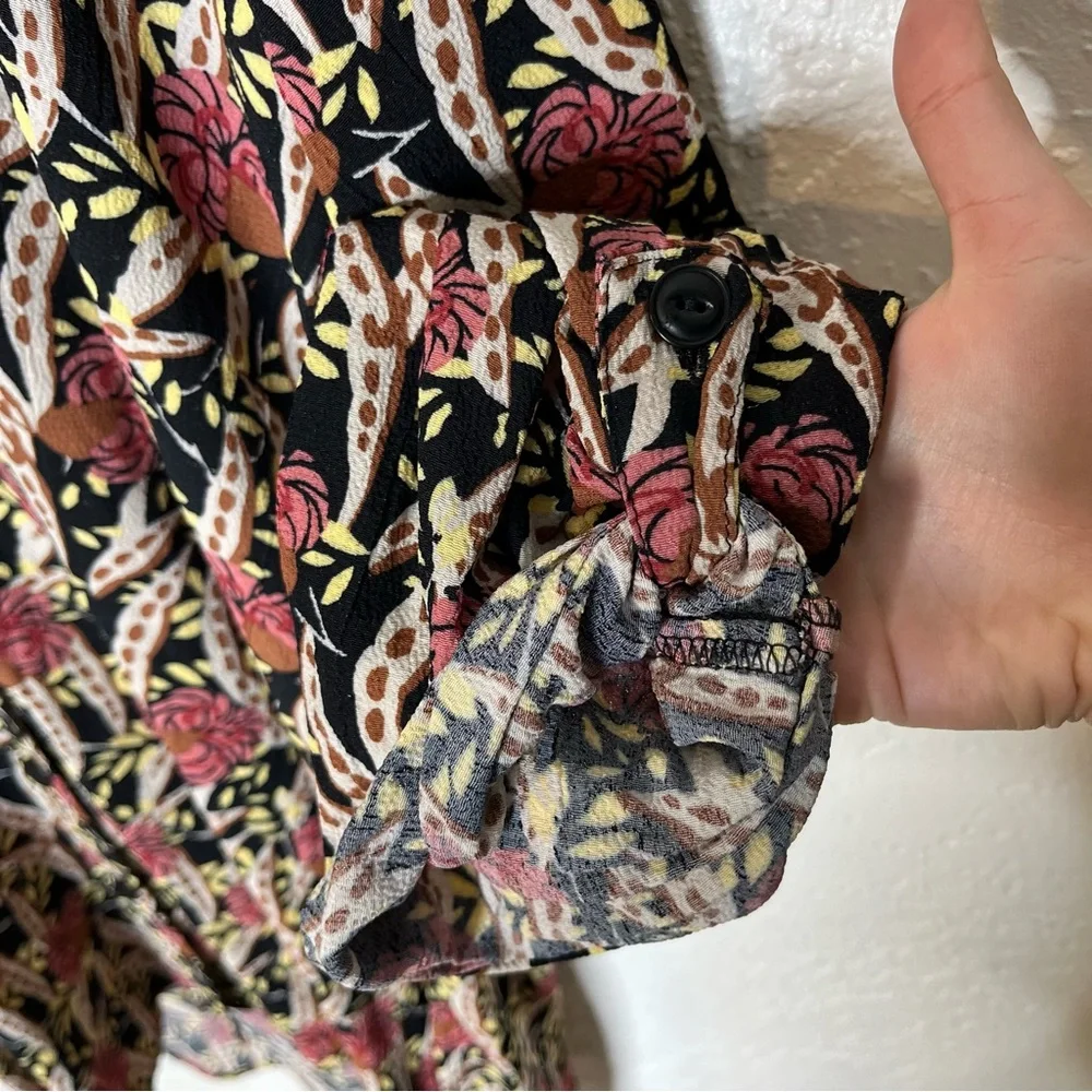 FLAX Printed Tunic Shirt Dress Size Medium - Picture 5 of 10